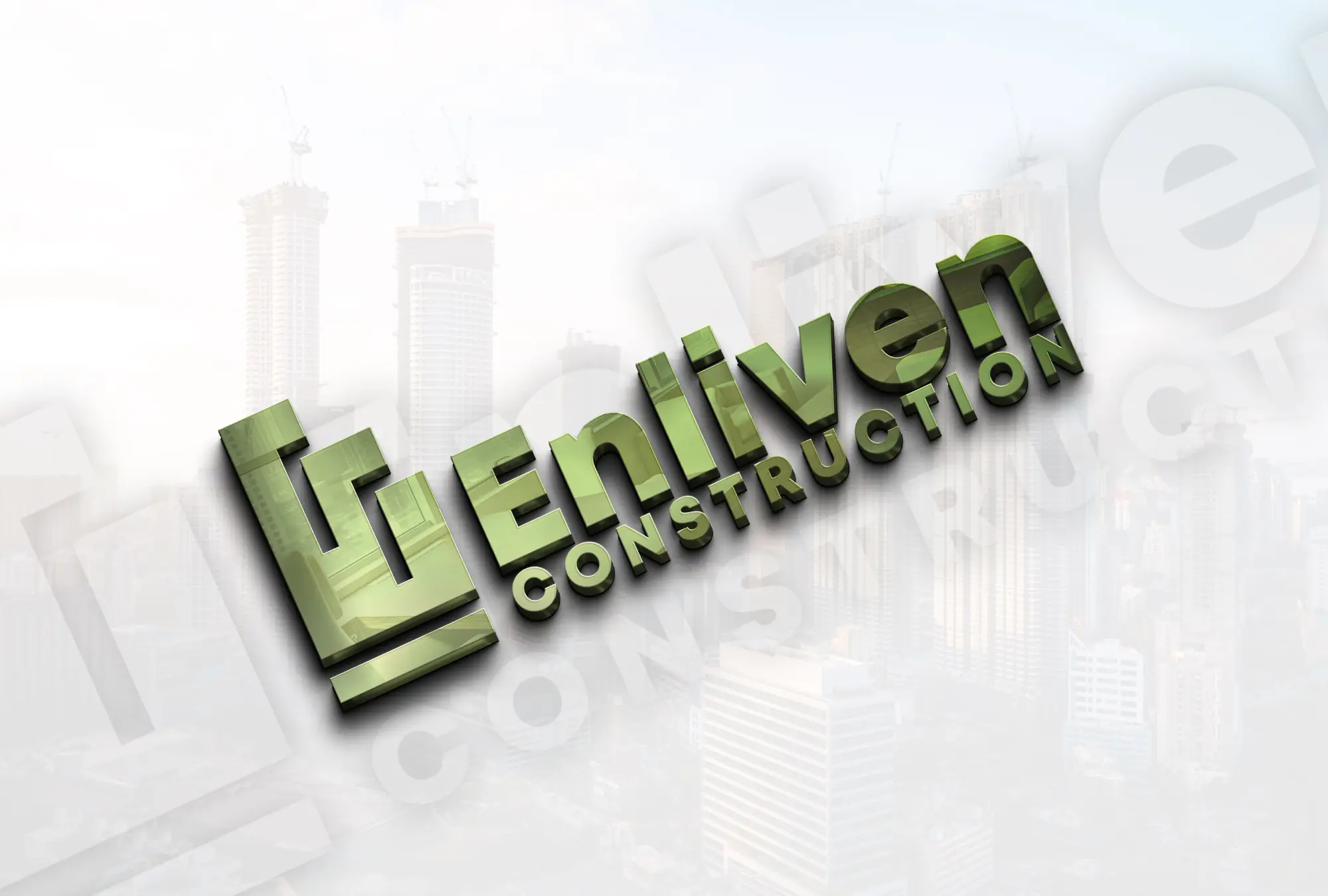 Enliven Construction Graphic Design