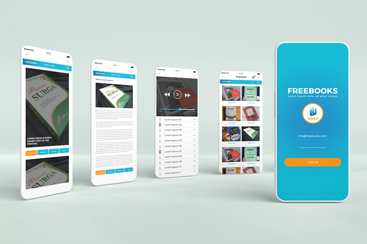 FreeBooks Mobile App Design Agency West Yorkshire