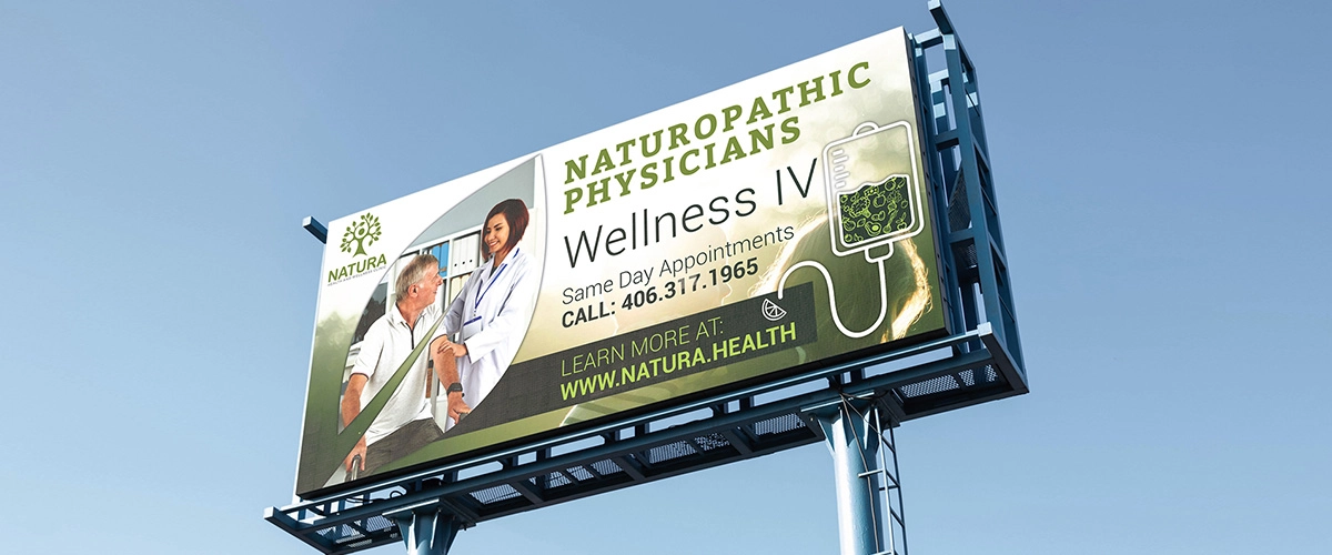 Graphic Design Bill Board Naturopathic Physicians Agency Surrey