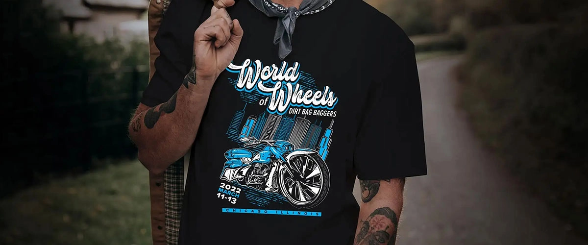 Graphic Design T-Shirt World Wheels Agency West Yorkshire