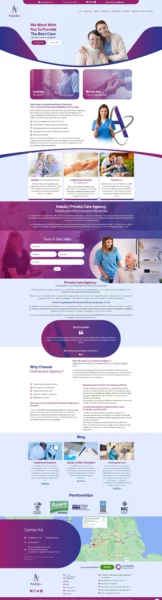 Adada Healthcare Services Web Design Healthcare Provider in Chester, UK