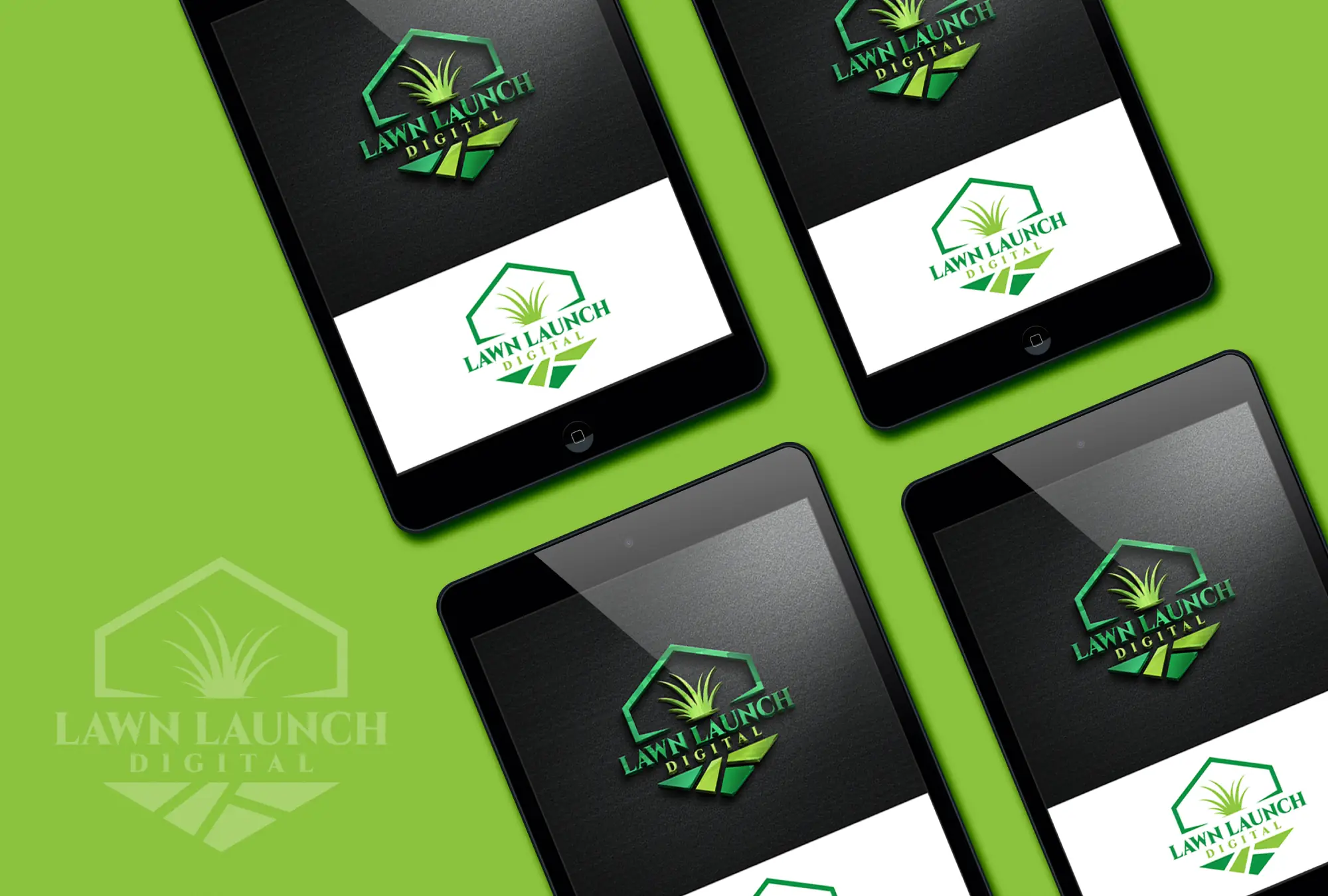 Lawn Launch Digital Logo Design