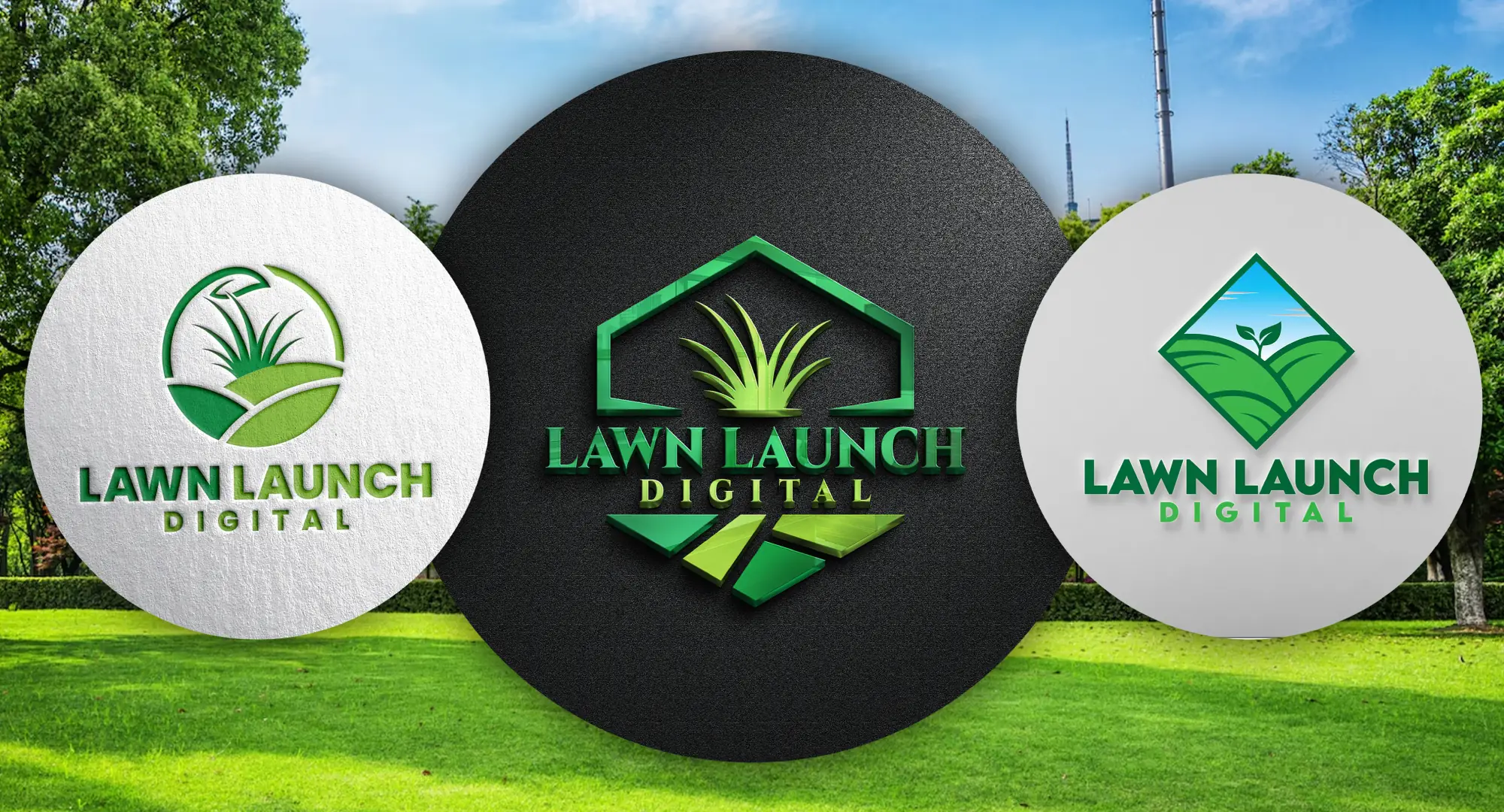 Lawn Launch Digital Logo Designing