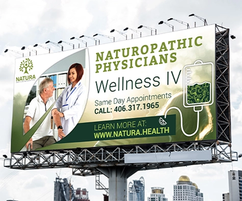 Naturopathic Physicians bill board Agency Woking