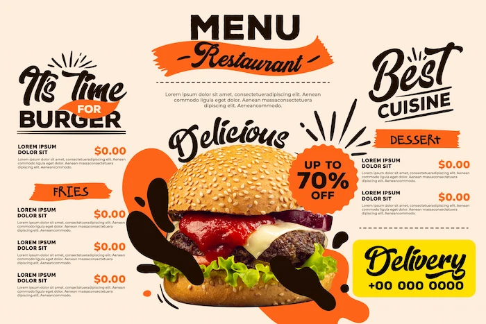 Professional Menu Designs