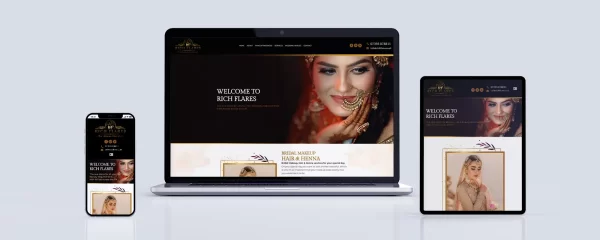 Rich Flares Web Design The Makeup Artistry in London, UK
