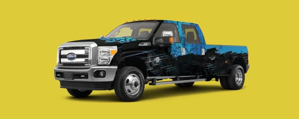 Construction Vehicle Wrap and Graphic