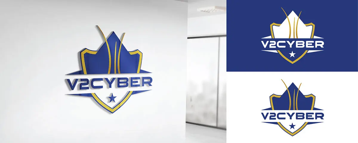 V2 Cyber Logo design