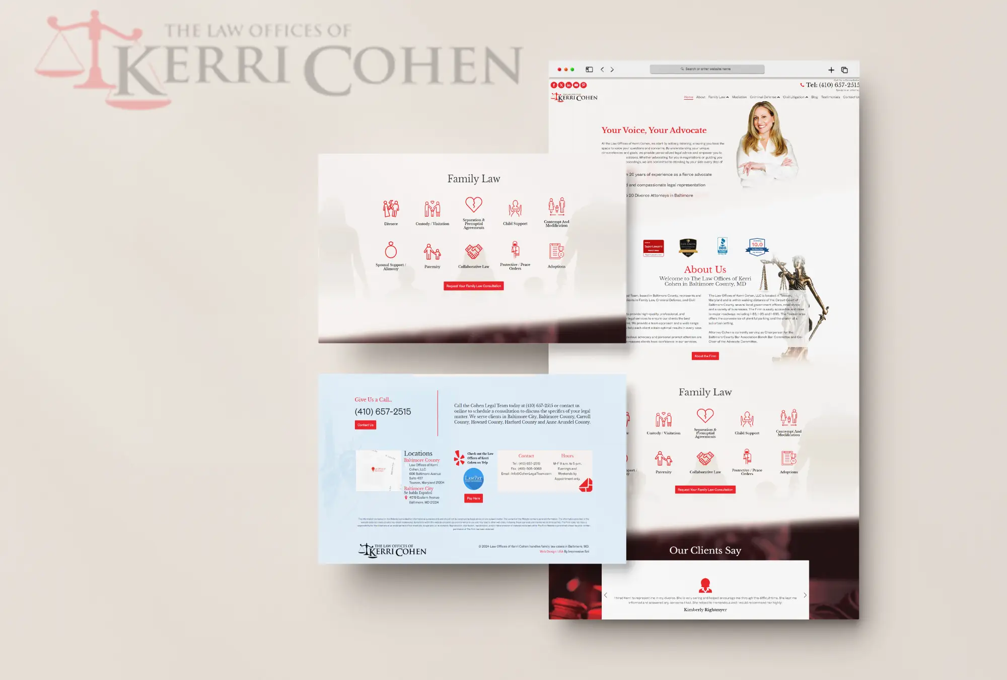 Web Design Agency The Law Offices Of Kerri Cohen Usa