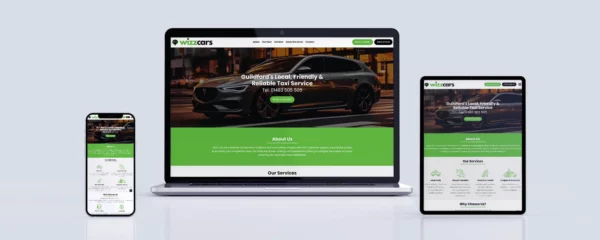 Wizzcars Web Design Corporate Accounts in Guildford, UK